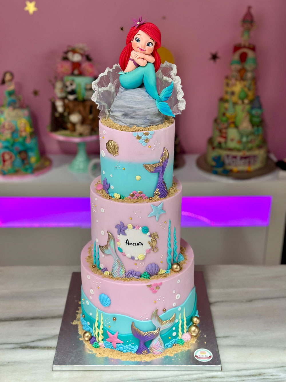 Tarta personalizada La Sirenita