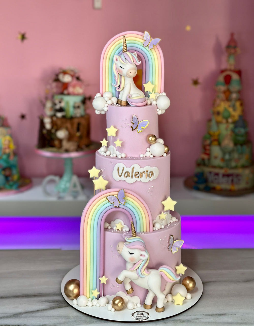 Tarta personalizada Unicornio